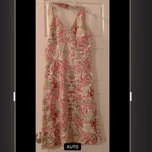 Ann Taylor Paisley Halter dress
